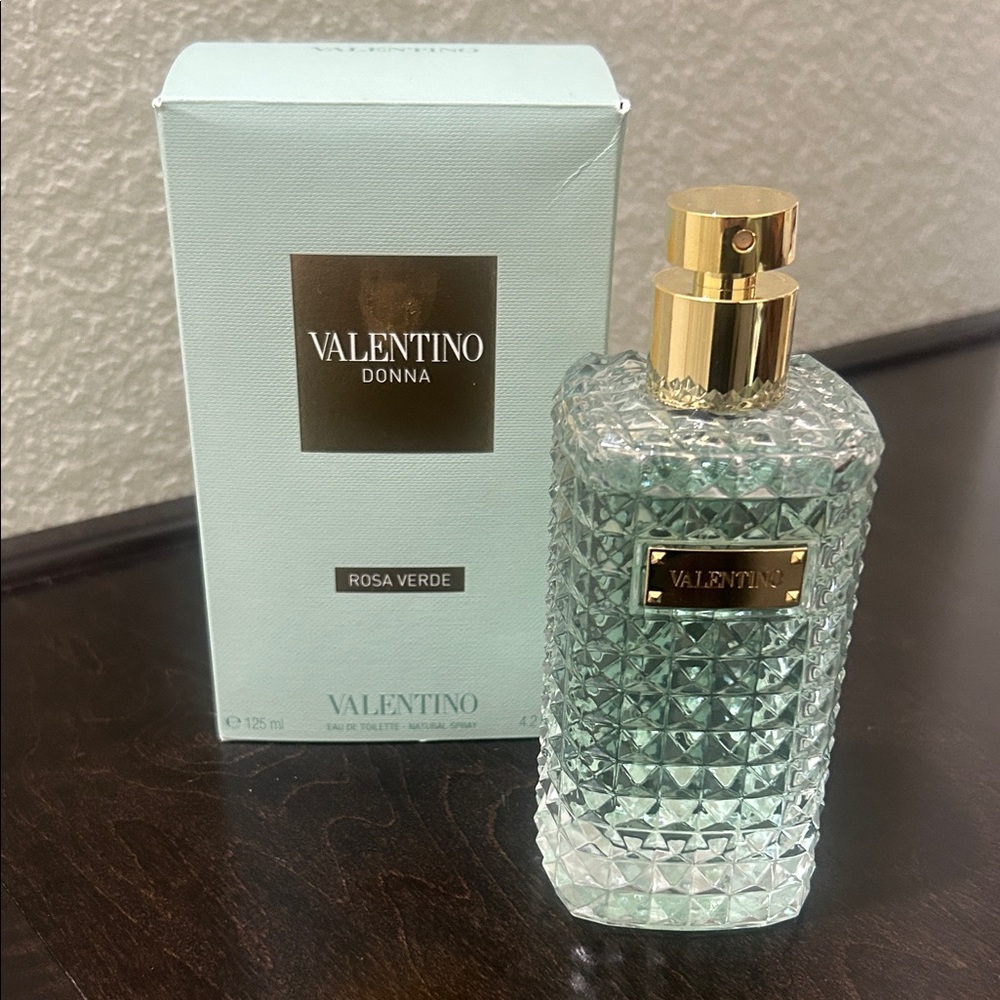 Valentino Donna Rosa Verde Perfume with Gold Accents - From Bloomingdales